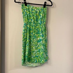 Strapless Lilly Pulitzer Dress/Swimsuit Cover-up